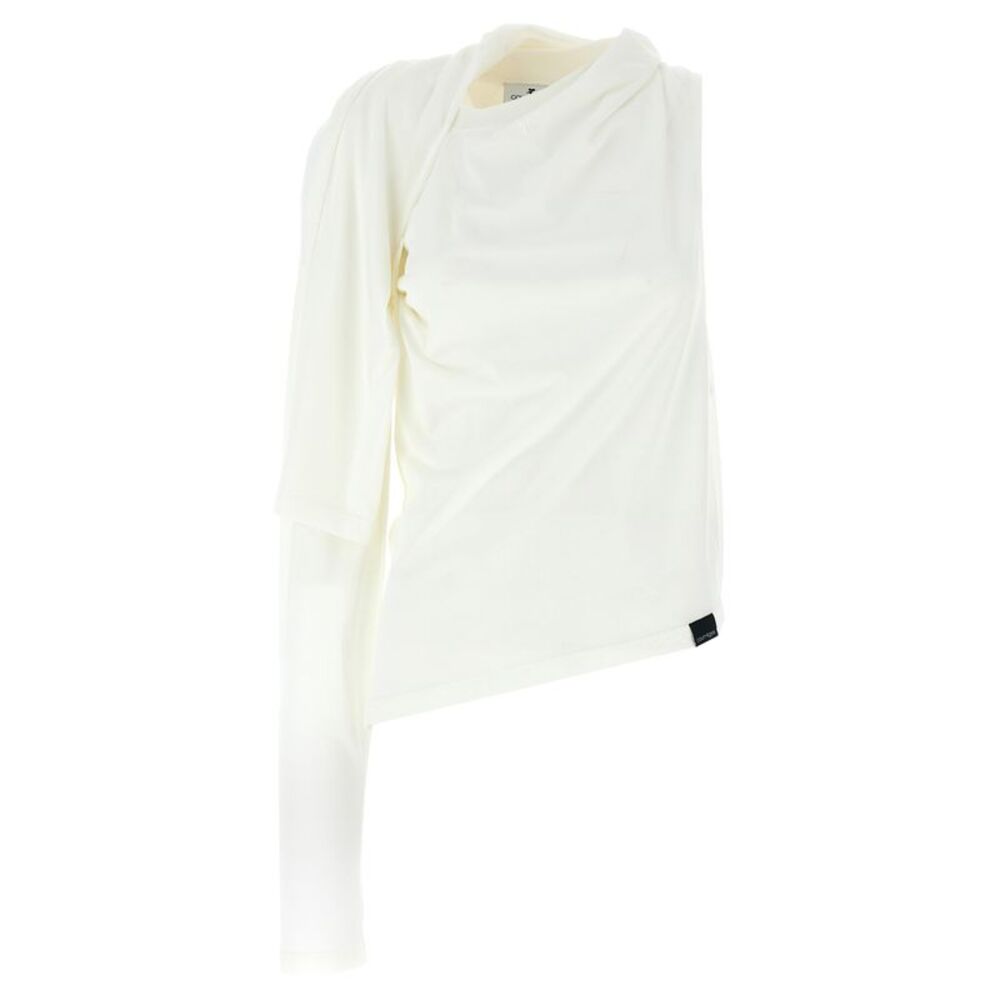 Courrèges White Cotton Long Sleeve Women's T-Shirt